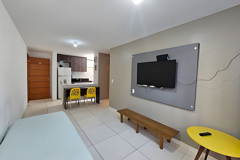 BIG 1 dorm com garagem FIXA, a 300m da PRAIA de Intermares