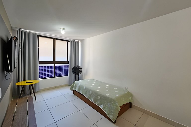 BIG 1 dorm com garagem FIXA, a 300m da PRAIA de Intermares