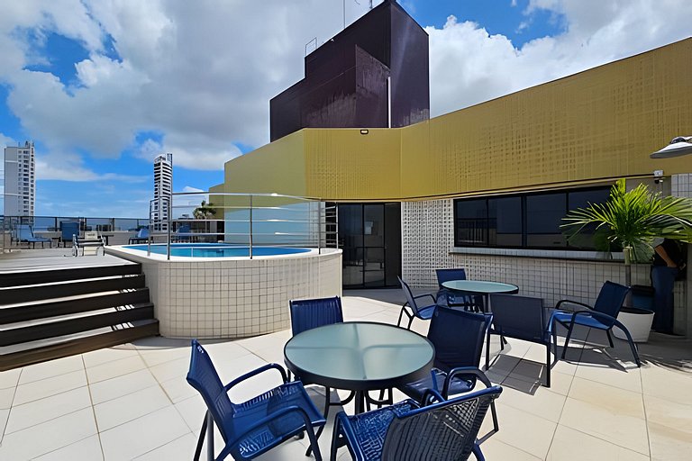 ESPETACULAR 1 dorm com piscina em Manaíra!