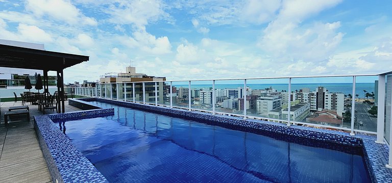 CABO BRANCO 200m do mar 2 dorm, piscina +garagem!