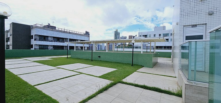 CABO BRANCO - 2 dorm, 5 pessoas, piscina, garagem!