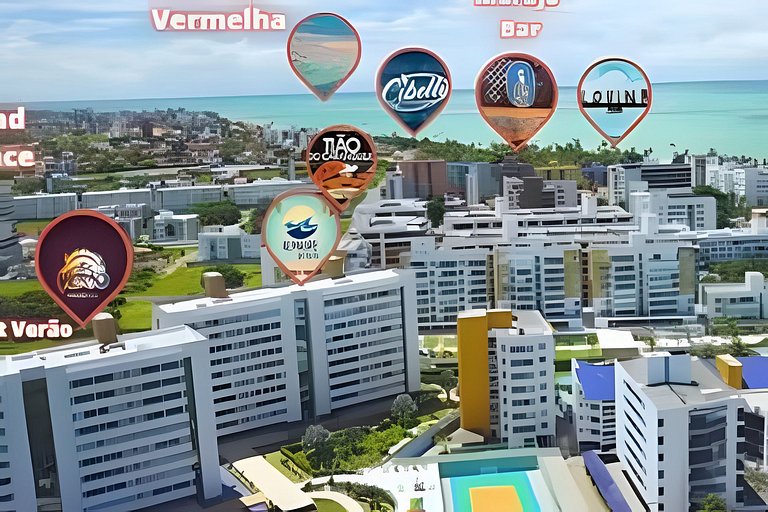 Ponta de Campina: VISTA MAR, Piscina e Conforto