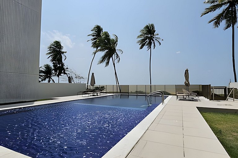 PÉ NA AREIA Raridade, Jardim Oceania com Piscina e garagem