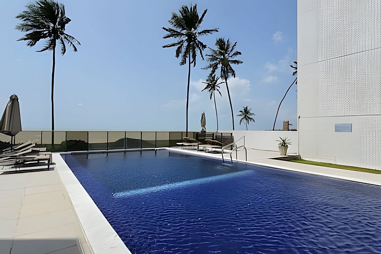 PÉ NA AREIA Raridade, Jardim Oceania com Piscina e garagem