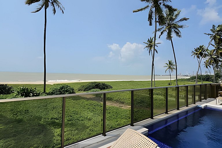 PÉ NA AREIA Raridade, Jardim Oceania com Piscina e garagem