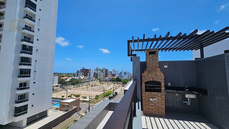 PERFEITO 1dorm, piscina, churrasqueria, Intermares