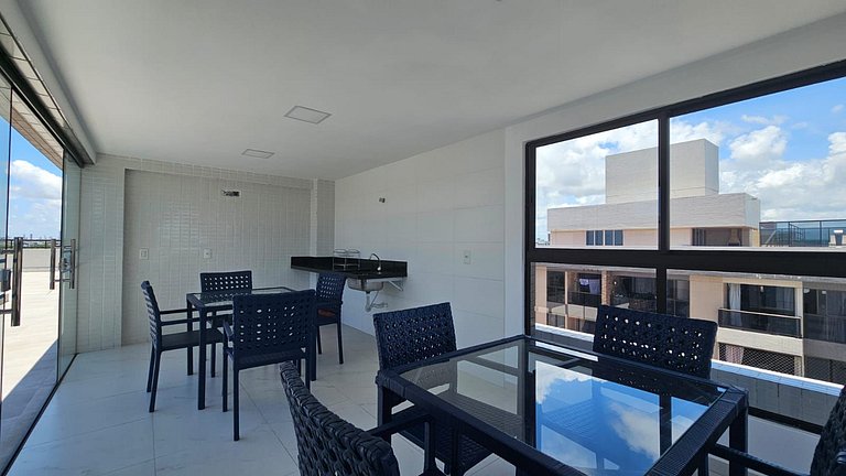 PERFEITO 1dorm, piscina, churrasqueria, Intermares