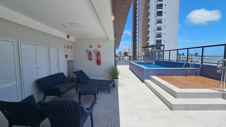 PERFEITO 1dorm, piscina, churrasqueria, Intermares