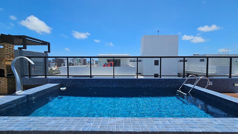 PERFEITO 1dorm, piscina, churrasqueria, Intermares