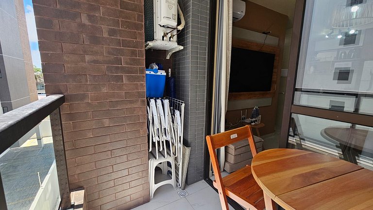 PERFEITO 1dorm, piscina, churrasqueria, Intermares