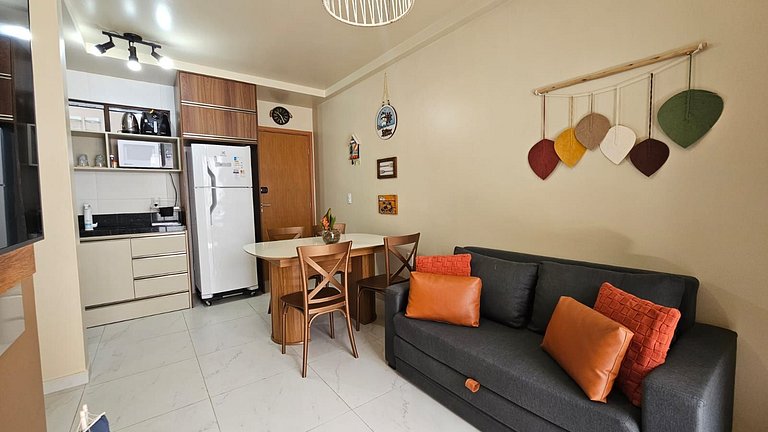 PERFEITO 1dorm, piscina, churrasqueria, Intermares