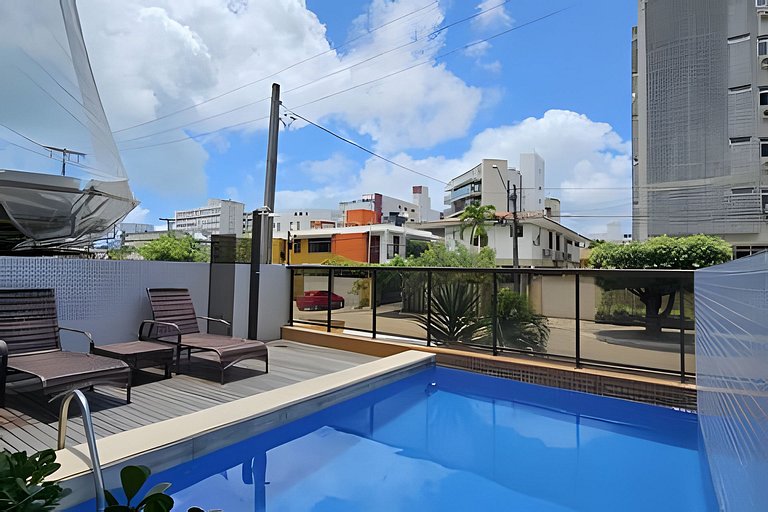 CABO BRANCO, 2 quadras do mar, piscina, garagem