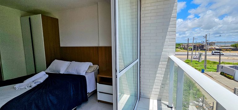 Studio em Intermares | Piscina e Vaga Fixa