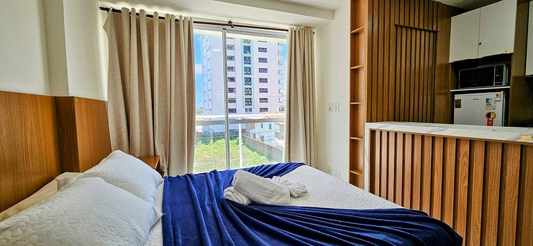 Studio em Intermares | Piscina e Vaga Fixa