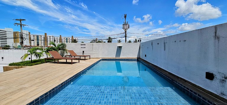 Ponta de Campina: VISTA MAR, Piscina e Conforto