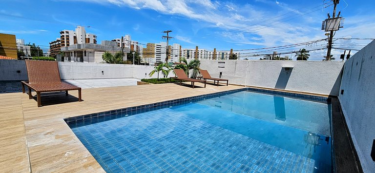 Ponta de Campina: VISTA MAR, Piscina e Conforto