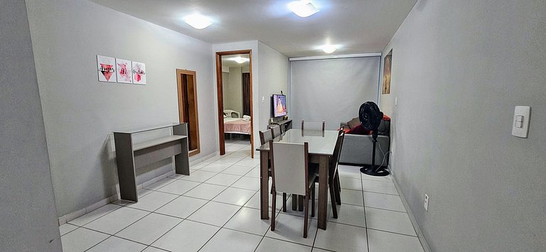 CABO BRANCO - 2 dorm, 5 pessoas, piscina, garagem!