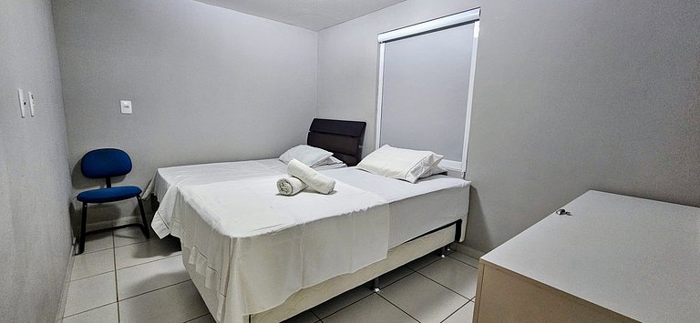 CABO BRANCO - 2 dorm, 5 pessoas, piscina, garagem!