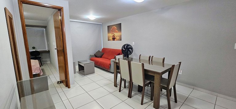 CABO BRANCO - 2 dorm, 5 pessoas, piscina, garagem!