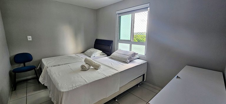 CABO BRANCO - 2 dorm, 5 pessoas, piscina, garagem!