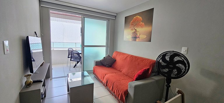 CABO BRANCO - 2 dorm, 5 pessoas, piscina, garagem!