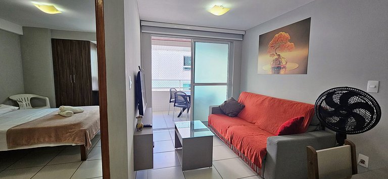 CABO BRANCO - 2 dorm, 5 pessoas, piscina, garagem!