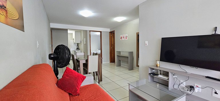 CABO BRANCO - 2 dorm, 5 pessoas, piscina, garagem!