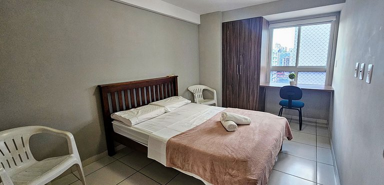 CABO BRANCO - 2 dorm, 5 pessoas, piscina, garagem!