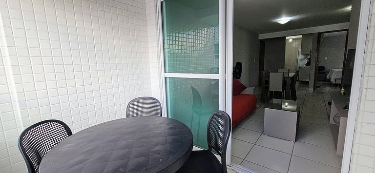 CABO BRANCO - 2 dorm, 5 pessoas, piscina, garagem!