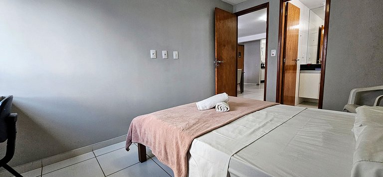 CABO BRANCO - 2 dorm, 5 pessoas, piscina, garagem!