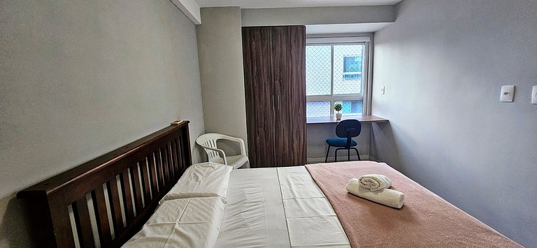 CABO BRANCO - 2 dorm, 5 pessoas, piscina, garagem!