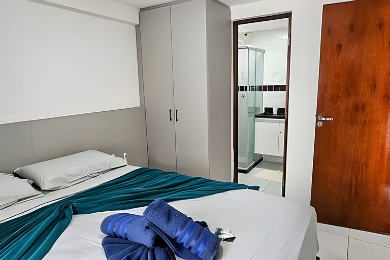 Vista Mar Bessa, 100m da orla, 1 dorm. e garagem