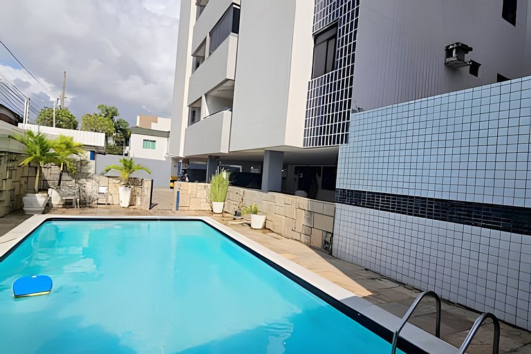 PRAIA POÇO, 150m do mar, piscina, 5 pes, 3 quartos
