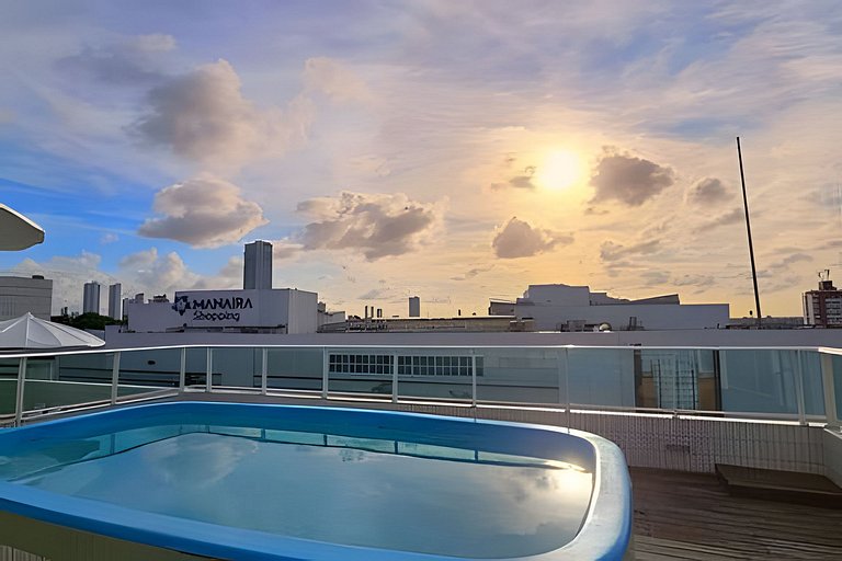 Super 2dorm + Piscina ao lado do Manaíra Shopping