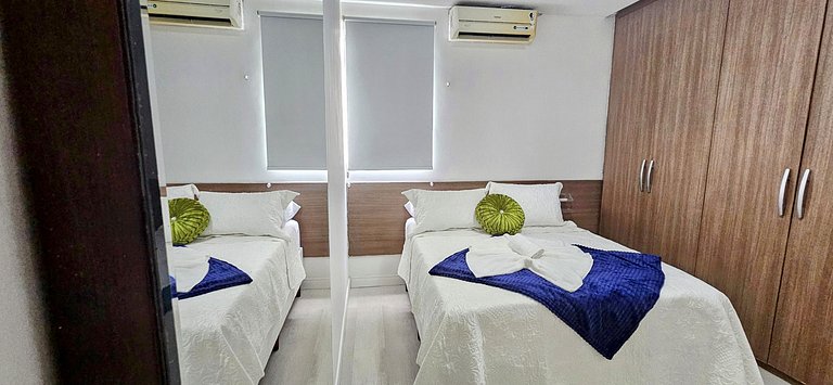 2 Quartos - Intermares - Até 6 pessoas - Garagem