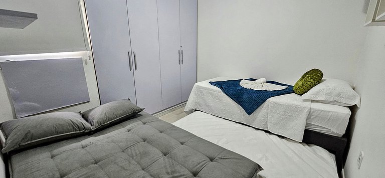 2 Quartos - Intermares - Até 6 pessoas - Garagem