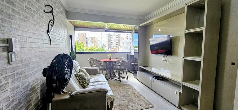 2 Quartos - Intermares - Até 6 pessoas - Garagem