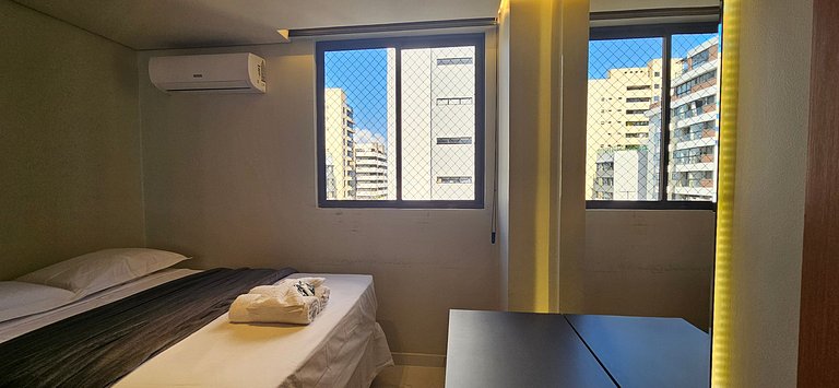 Belo apê 2Q c/ piscina a 200m do mar - Intermares