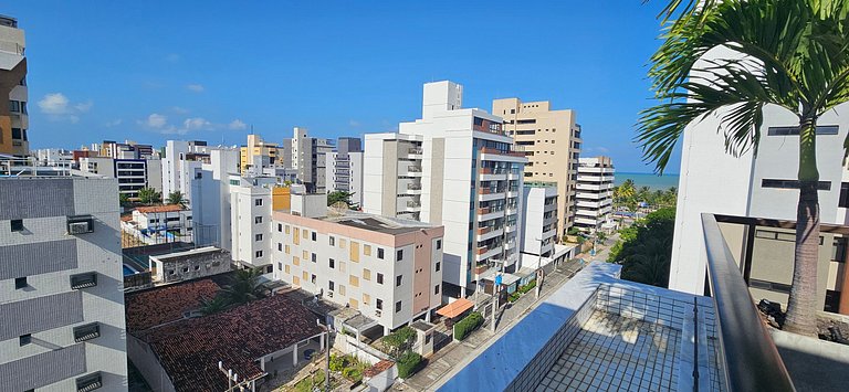 Belo apê 2Q c/ piscina a 200m do mar - Intermares
