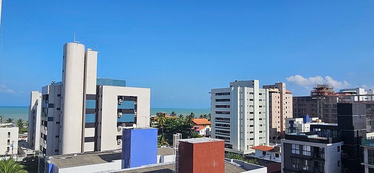 Belo apê 2Q c/ piscina a 200m do mar - Intermares