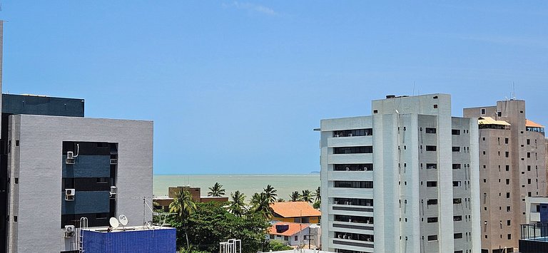 Belo apê 2Q c/ piscina a 200m do mar - Intermares