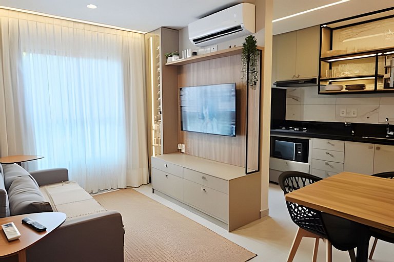 NOVO e Impecável • 1 Quarto • pertinho do LETREIRO