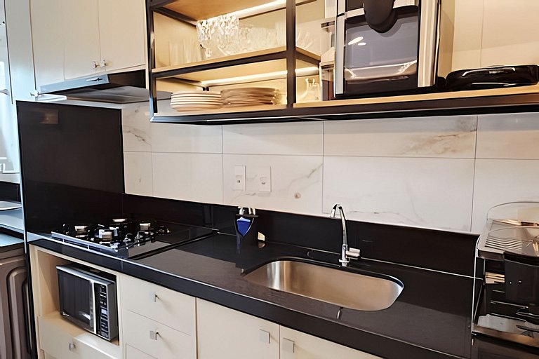 NOVO e Impecável • 1 Quarto • pertinho do LETREIRO