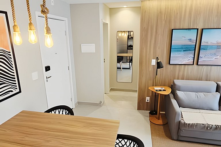 NOVO e Impecável • 1 Quarto • pertinho do LETREIRO