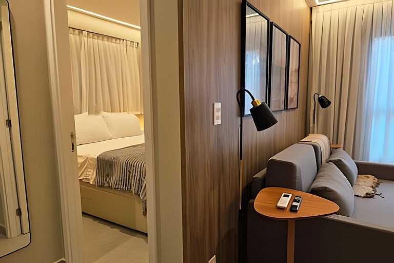 NOVO e Impecável • 1 Quarto • pertinho do LETREIRO