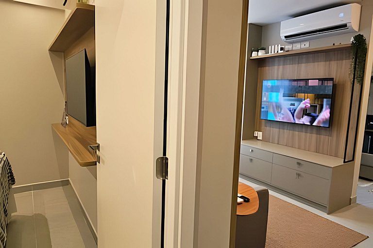 NOVO e Impecável • 1 Quarto • pertinho do LETREIRO