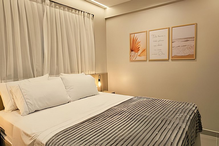 NOVO e Impecável • 1 Quarto • pertinho do LETREIRO