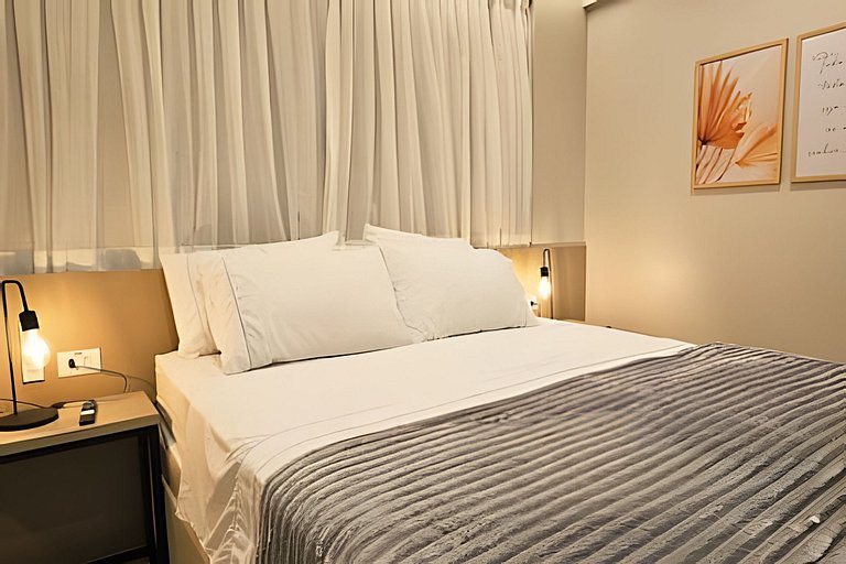 NOVO e Impecável • 1 Quarto • pertinho do LETREIRO