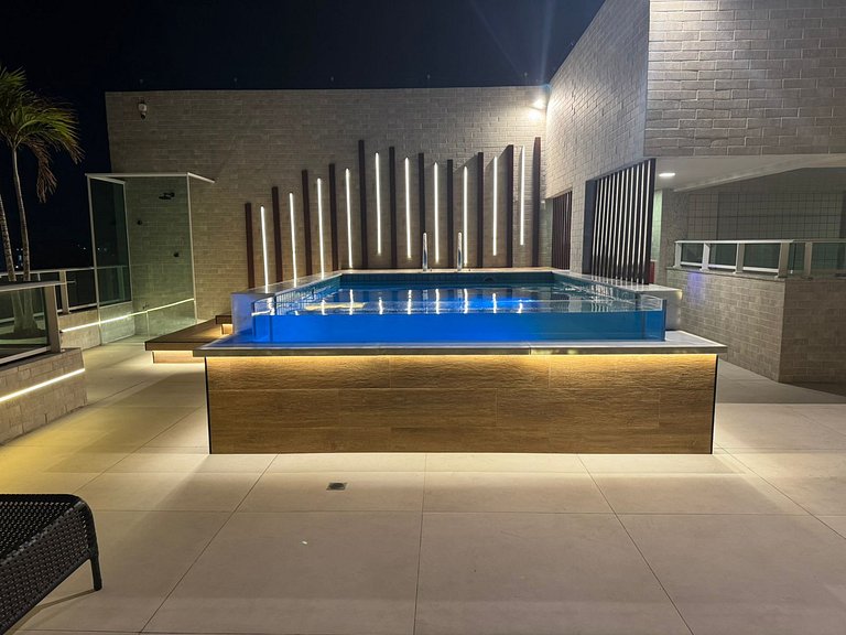 Vista Mar Bessa, quarteirão na areia, piscina