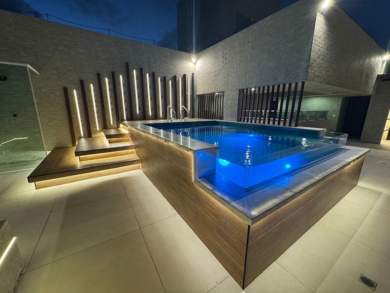 Vista Mar Bessa, quarteirão na areia, piscina